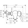 Смеситель для душа Axor Carlton 17610090 Хром/Золото