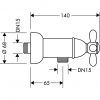 Смеситель для душа Axor Carlton 17630090 Хром/Золото