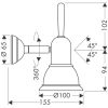 Светильник Axor Carlton 41456000 Хром