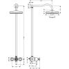Душевая система Axor Montreux 16570820 Шлиф. Никель