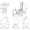 Унітаз підлоговий без бачка, без сидіння Villeroy & Boch Joyce 561210R1