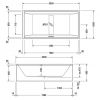 Ванна Duravit 2nd floor 700163 200х100