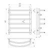 Полотенцесушитель Laris Евромикс П6 500x600 (71207523)