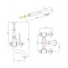 Смеситель для ванны Fiore Margot Coloniale 02Z61000