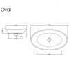 Умывальник ArtCeram Oval OVL001
