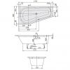 Ванна Villeroy & Boch REBANA 170Х90 UBA170PAR3REV-01