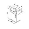 Тумба под умывальник Aquaform Amila II 50 0401-161603