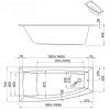 Ванна Aquaform Arcline 160x70 241-05316P правосторонняя