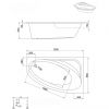 Ванна Aquaform Cordoba 135 241-05280 правосторонняя