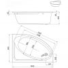 Ванна акриловая Aquaform Tinos 140x95 241-05120 Правая