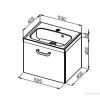 Тумба Aquaform Palermo 0401-581611 Темное дерево