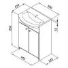 Тумба Aquaform Maxi II 50 0401-261623 Темное дерево