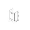 Тумба Aquaform Maxi II 55 0401-260104 Белый