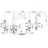 Смеситель для ванны Devit Charlestone CN60026179G золото