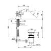 Смеситель для биде Devit Charlestone CN60155019B бронза