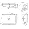 Умывальник Fancy Marble Aino 550 2905101