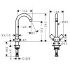 Кухонный смеситель Hansgrohe Logis 71280000