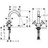Змішувач для раковини Hansgrohe Logis Classic 71271000