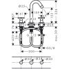 Смеситель для умывальника Hansgrohe Logis Classic 71323000