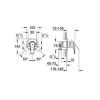 Смеситель для душа Grohe BauFlow 28343008 с гигиеническим душем