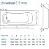 Ванна Koller Pool Universal 150x70 с отв.