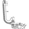 Сифон для ванни з пробкою на ланцюжку Viega 311537