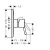 Смеситель для душа Hansgrohe Talis 32674000 Highflow