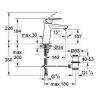 Смеситель для умывальника Grohe Eurodisc Cosmopolitan 23448002