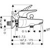 Смеситель для ванны Hansgrohe Metropol E 14470000