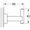 Крючок Grohe Essentials Cube 40511000
