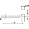 Сифон для умывальника Armatura 600-003-00