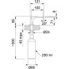 Дозатор жидкого мыла Franke SDR Sinos 119.0261.519