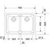 Кухонная мойка с двумя чашами Franke Logica Line LLL 620-79 101.0381.839 декор
