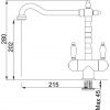 Кухонный смеситель Franke Old-England Bicomand 115.0315.598 золото