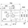 Кухонная мойка Franke Basis BFG 651-78 114.0320.541 Шторм