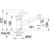 Кухонный смеситель Blanco ACTIS-S 512917 Сталь