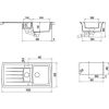 Кухонная мойка Schock ARCO D150 Pera-56