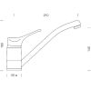 Кухонный смеситель SCHOCK Leva Lava-40 51100040