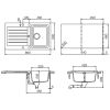 Кухонная мойка Schock TYPOS D100 Beton-42