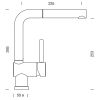 Кухонный смеситель SCHOCK Piega Chrom-80 54712080