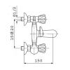 Смеситель для ванны с душем Ferro Standard New BSTC11A