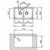 Кухонная мойка Teka Universo 2B 79 10120046 микротекстура