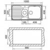 Кухонная мойка Teka Classic 1 1/2 B 1D 10119040 полированная