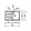 Кухонная мойка Teka Basico 79 1B 1D 10124019 матовая