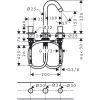 Смеситель для умывальника Hansgrohe Logis 71133000