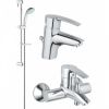 Комплект смесителей для ванны Grohe Eurostyle 116940