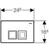 Клавіша для інсталяції Geberit Delta50 115.135.21.1 хром