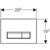 Кнопка для инсталляции Geberit Sigma50 115.788.GH.5