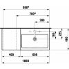 Раковина Laufen Living H8184310001341 (1000х460) з декором магнолія