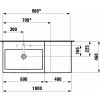 Умывальник Laufen Living H8184320001041 (1000х460)
